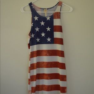 Bodycon American flag dress